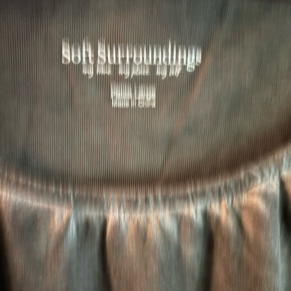 Soft Surroundings Gray Ruched Blouse - Picture 6 of 12